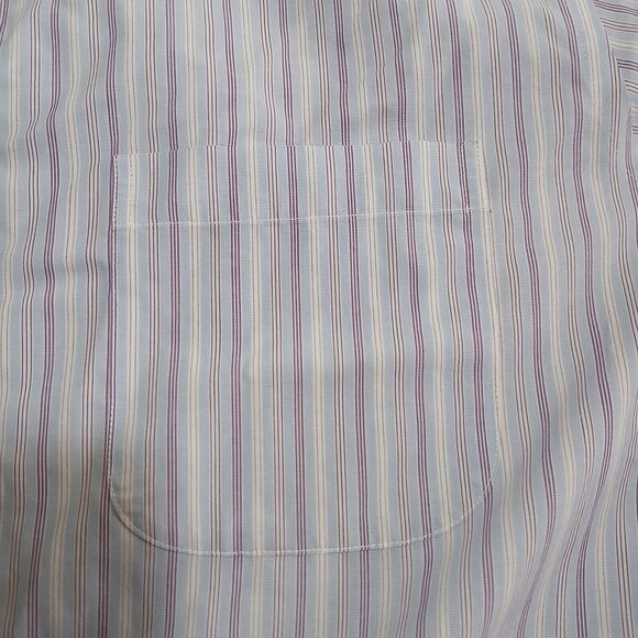Brooks Brothers Men 35 16.5 Classic Striped Non Iron Button Up Dress Shirt - Picture 3 of 10